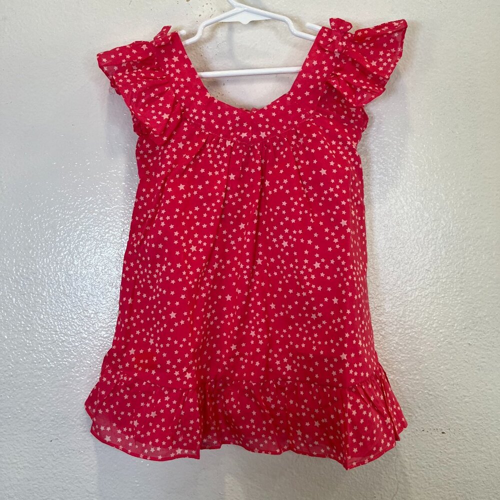Lil Lemons‎ For Love & Lemons Pink Stars  Dress Organic Cotton Girls 3T